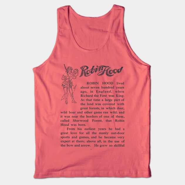 Robin Hood - Sherwood Forest - Little John - Children's book Tank Top by OutfittersAve